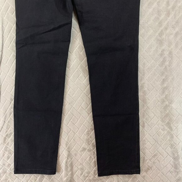 Calvin Klein Womans 28 Denim Jeans Black Ultimate Skinny Mid Rise Stretch Grunge - Picture 14 of 15